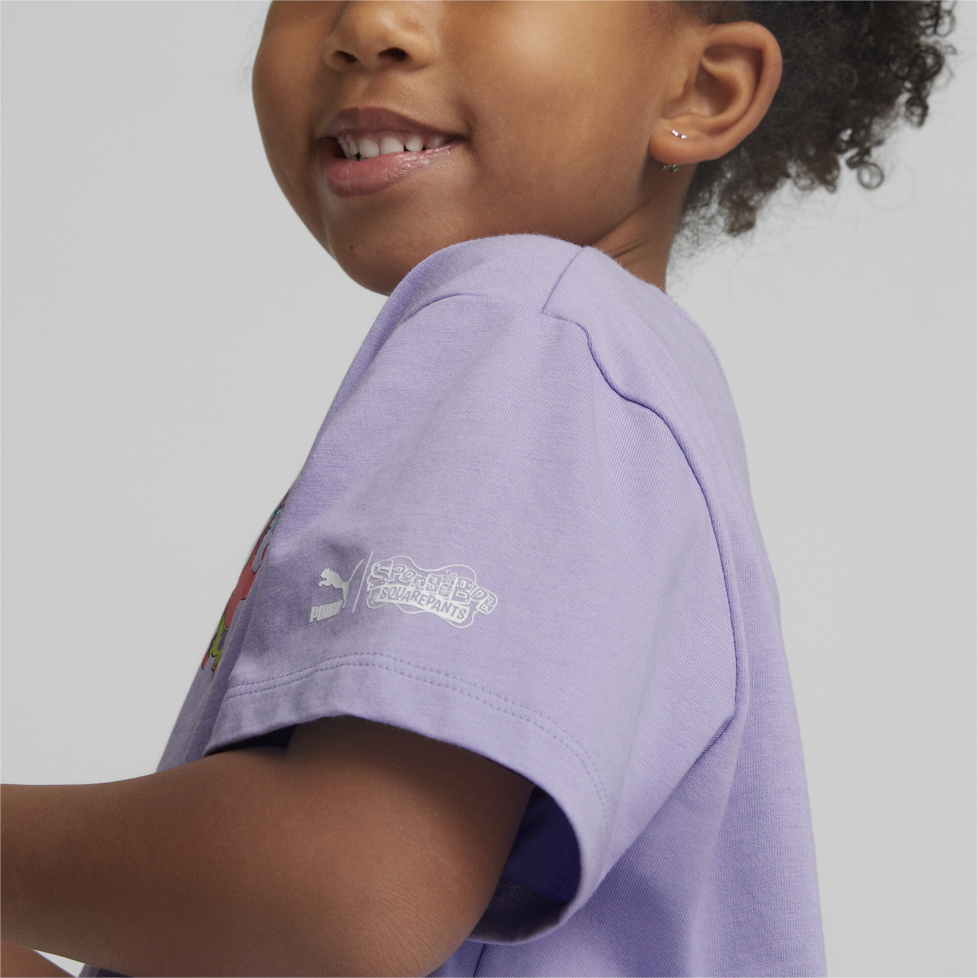 PUMA X SPONGEBOB T-Shirt Kids In Purple, Size 15-16 Youth