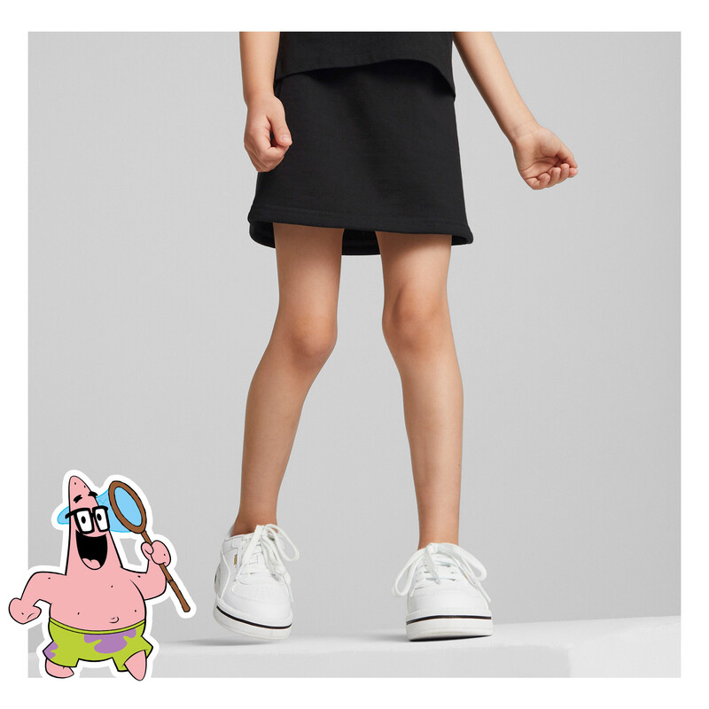 PUMA X SPONGEBOB Kids' Regular Fit Skirt in Black size 13-14Y