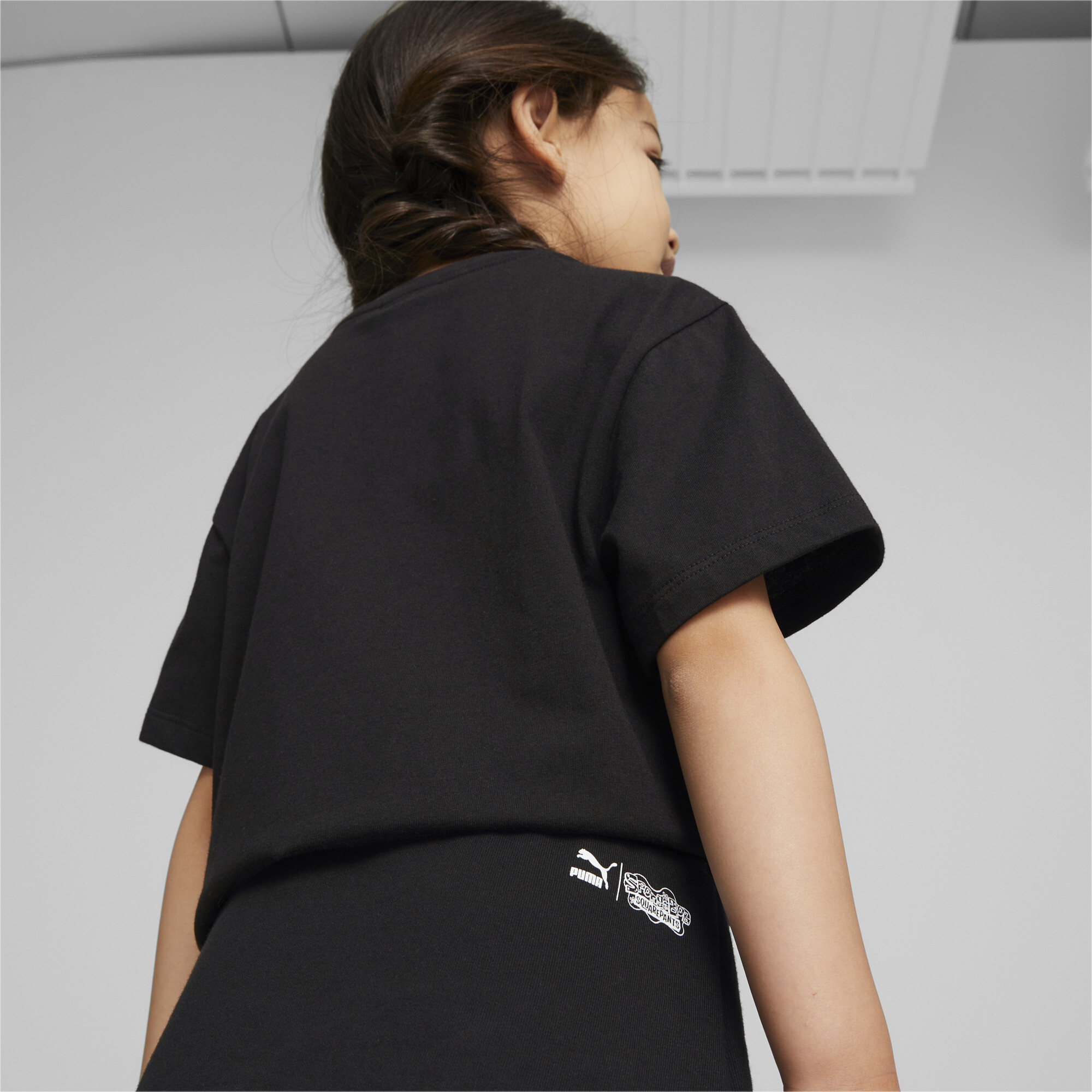 PUMA X SPONGEBOB Skirt Kids In Black, Size 13-14 Youth