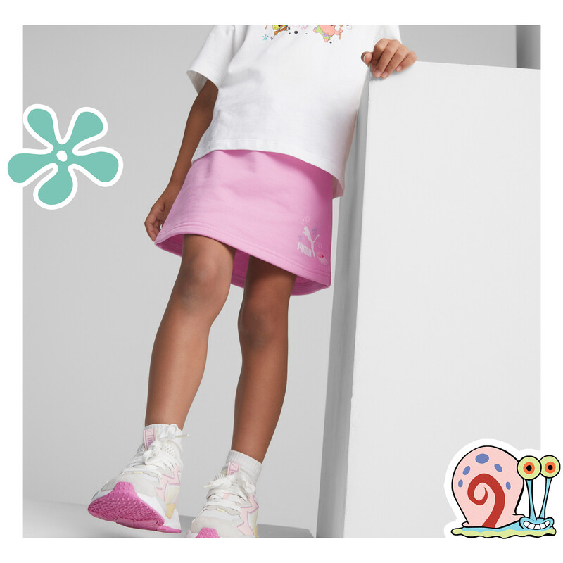 PUMA X SPONGEBOB Kids' Regular Fit Skirt in Lilac Chiffon size 11-12Y