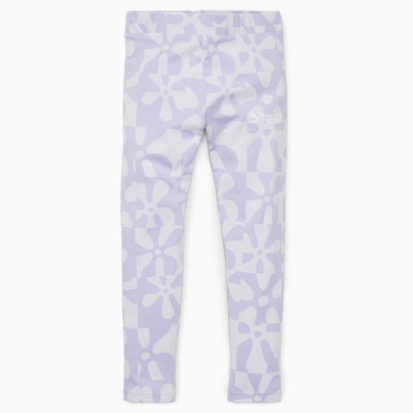 PUMA x SPONGEBOB Leggings Kids, Vivid Violet, large-ZAF