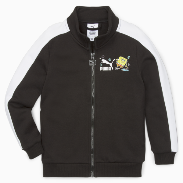 PUMA x SPONGEBOB T7 Jacket Kids, PUMA Black, large-ZAF