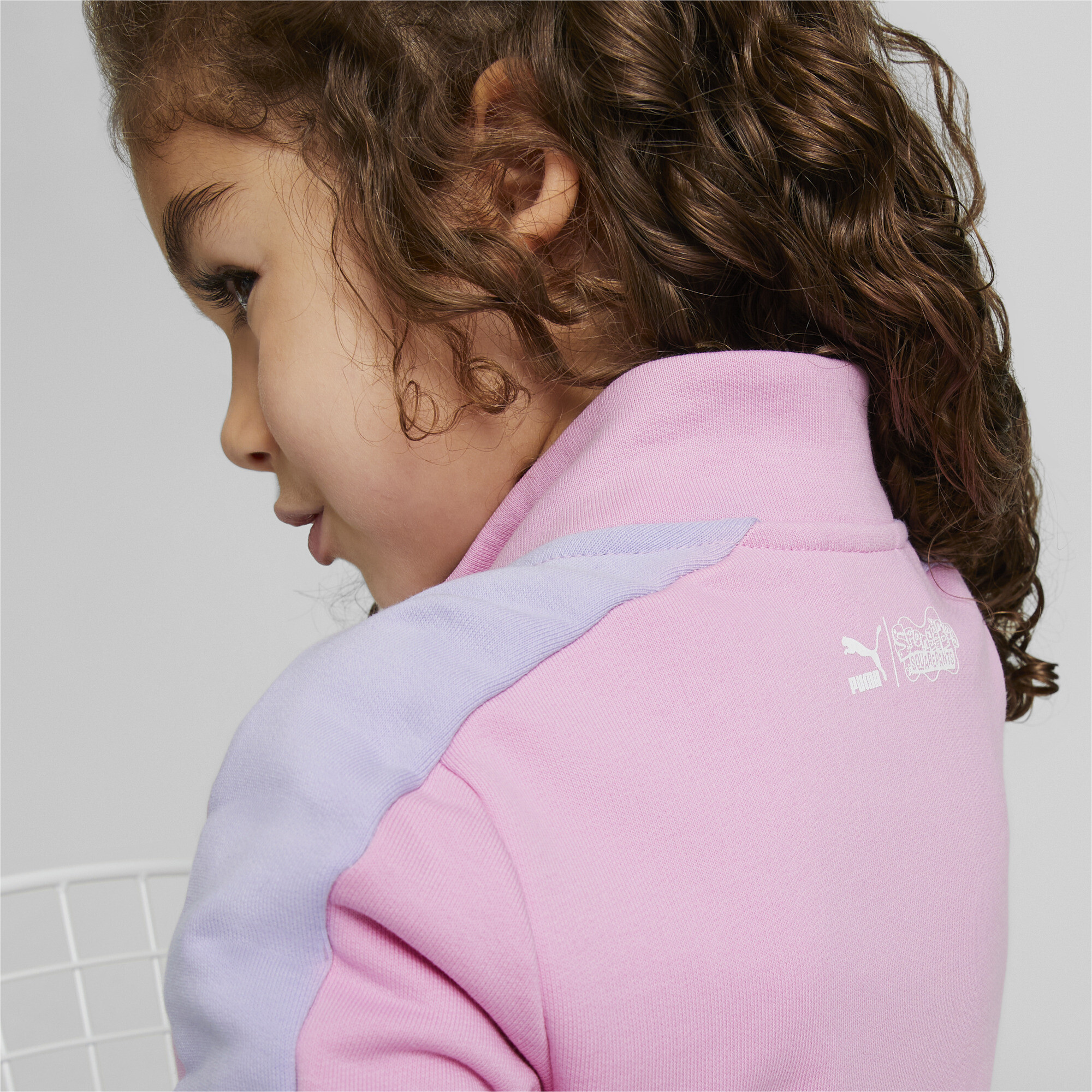 PUMA X SPONGEBOB T7 Jacket Kids In Pink, Size 3-4 Youth