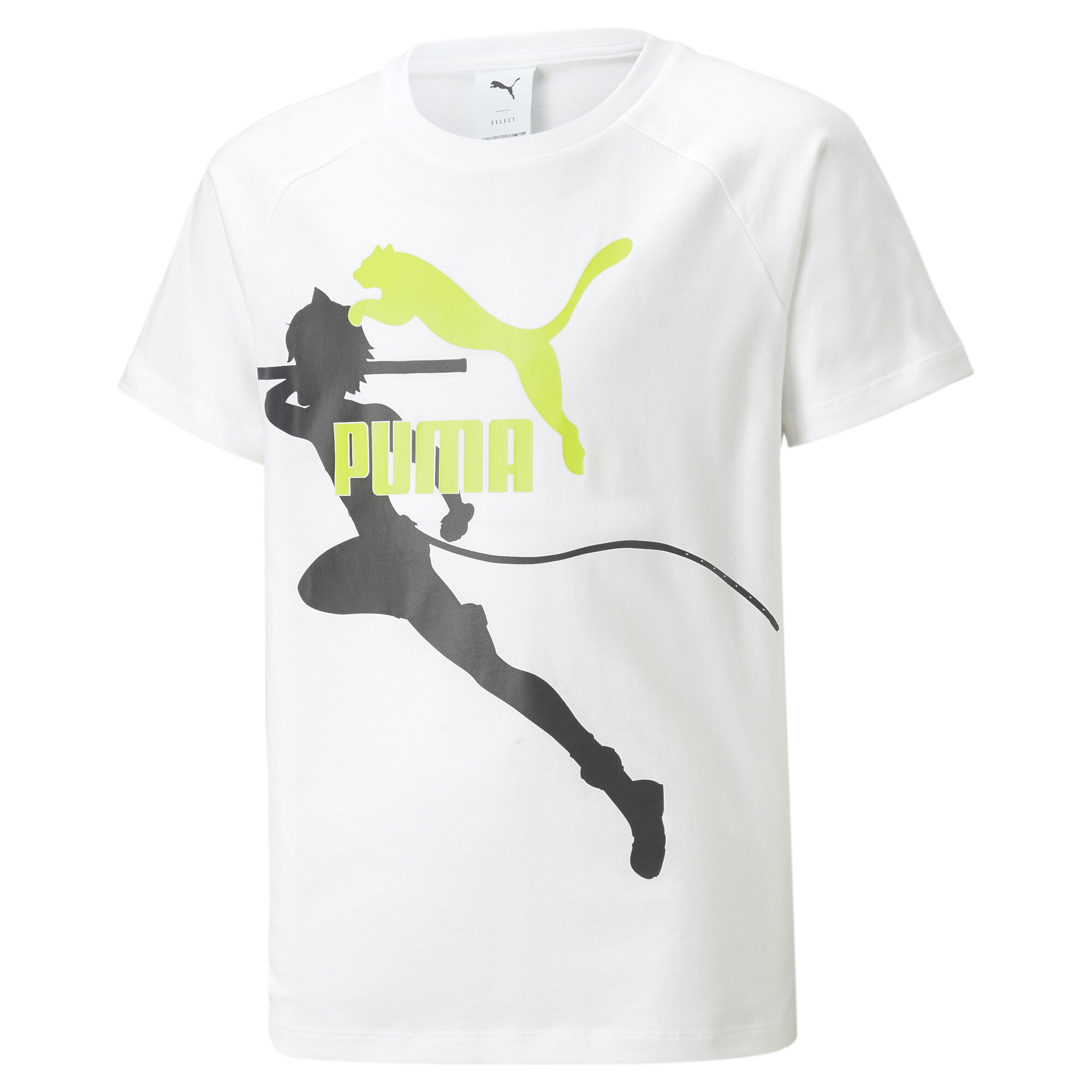 Puma X MIRACULOUS Tee Youth, White, Size 9-10Y, Clothing