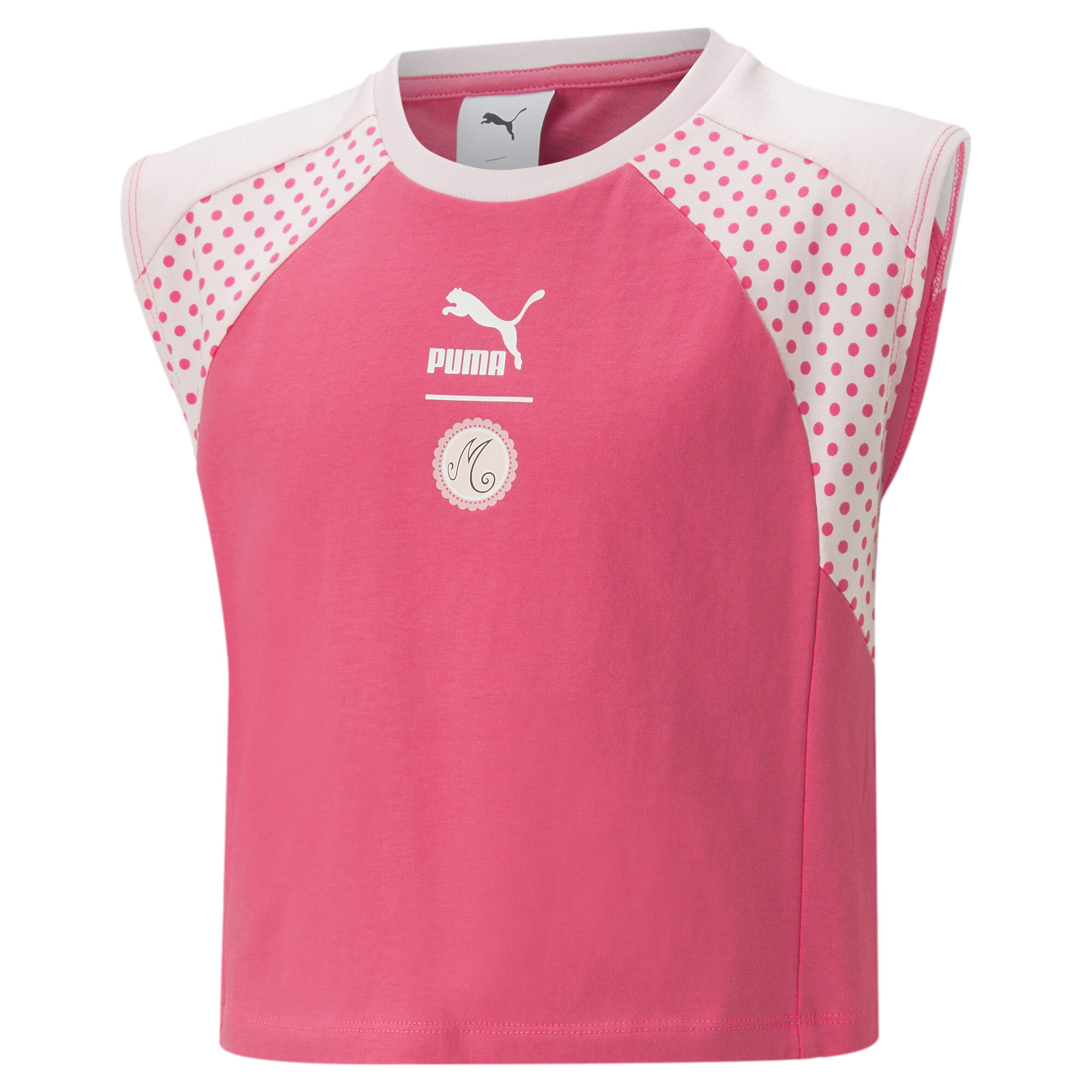 Puma X MIRACULOUS SL Tee Youth, Pink, Size 11-12Y, Clothing