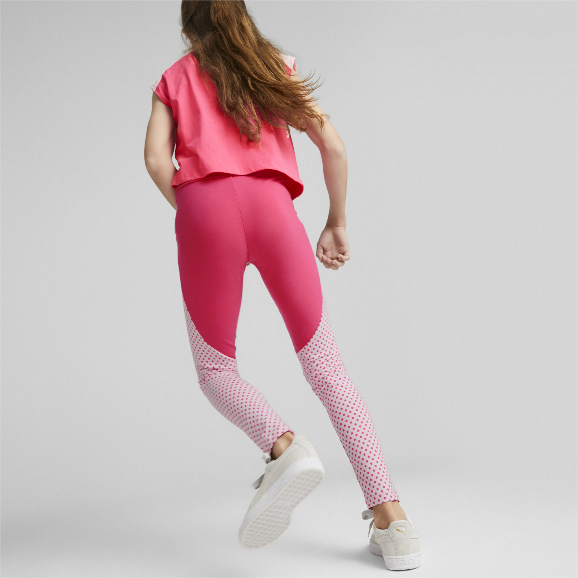 PUMA X MIRACULOUS Leggings In Pink, Size 7-8 Youth