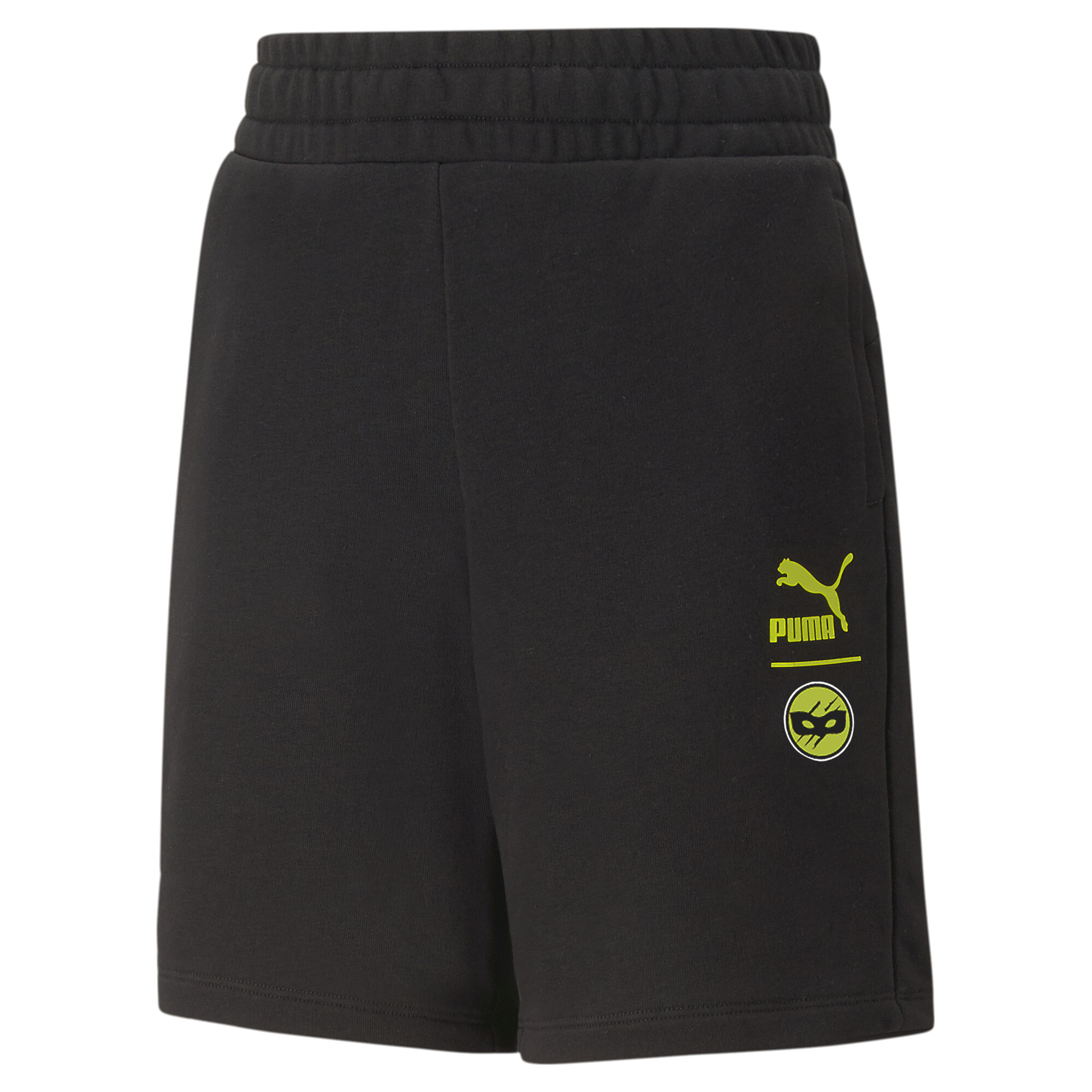PUMA X MIRACULOUS Shorts In Black, Size 11-12 Youth