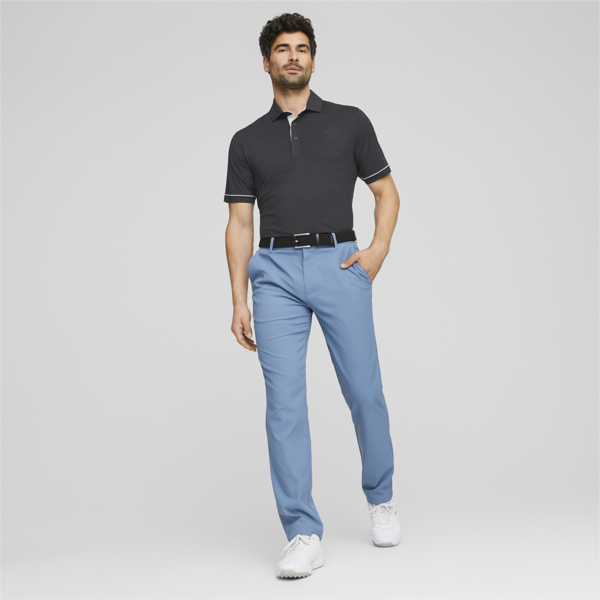 Men's Puma Cloudspun Haystack Golf Polo Shirt T-Shirt, Black T-Shirt, Size XL T-Shirt, Clothing