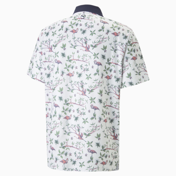 Mattr Lagoon Golf Polo Shirt Men, Bright White-Flamingo Pink, large-ZAF