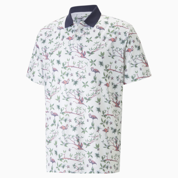Mattr Lagoon Golf Polo Shirt Men, Bright White-Flamingo Pink, large-ZAF