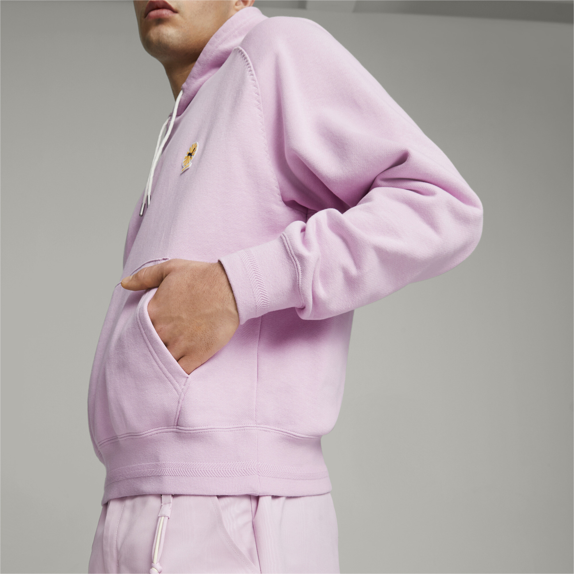 Men's PUMA X PALOMO Hoodie In 70 - Pink, Size Small
