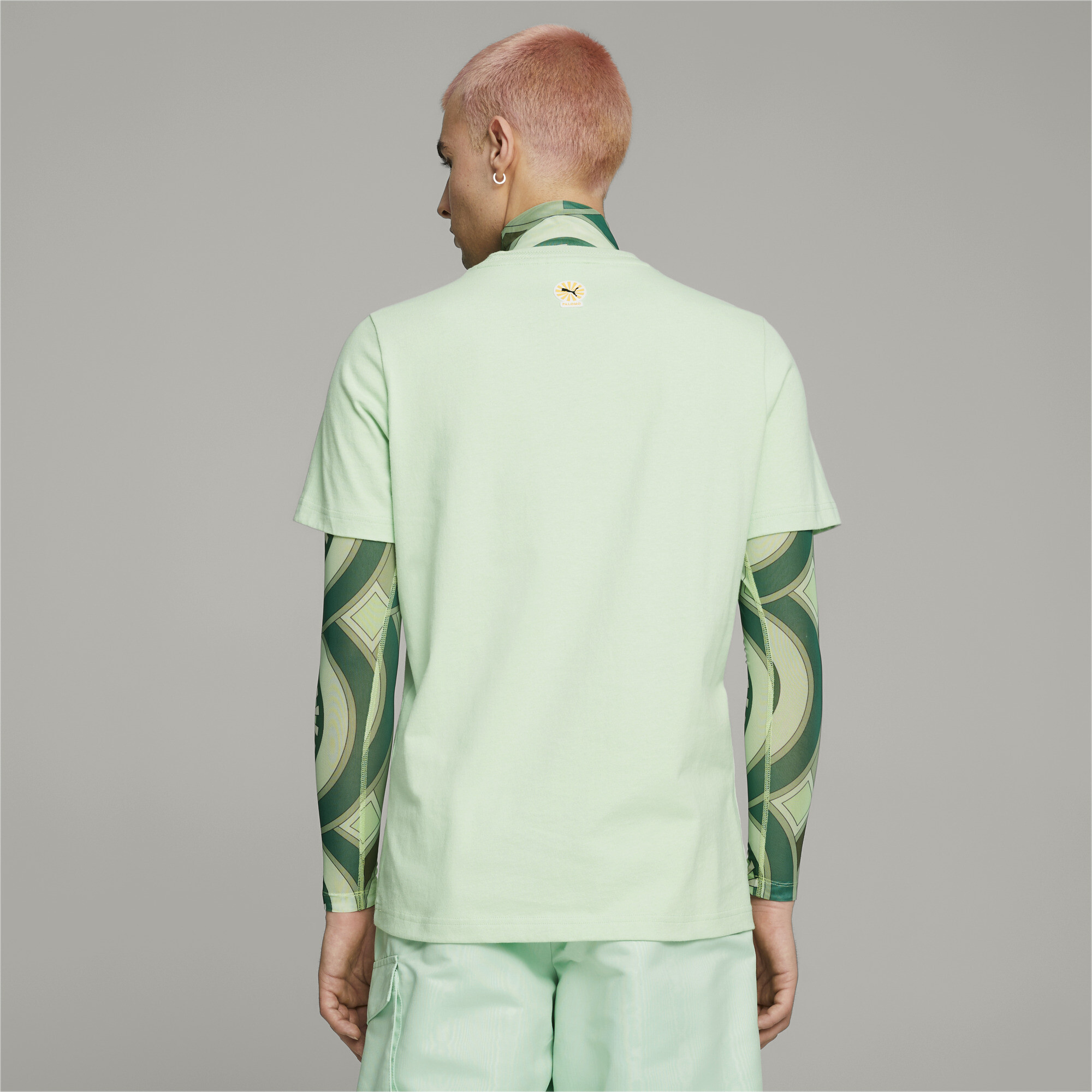 Men's PUMA X PALOMO Graphic T-Shirt In 40 - Green, Size Large