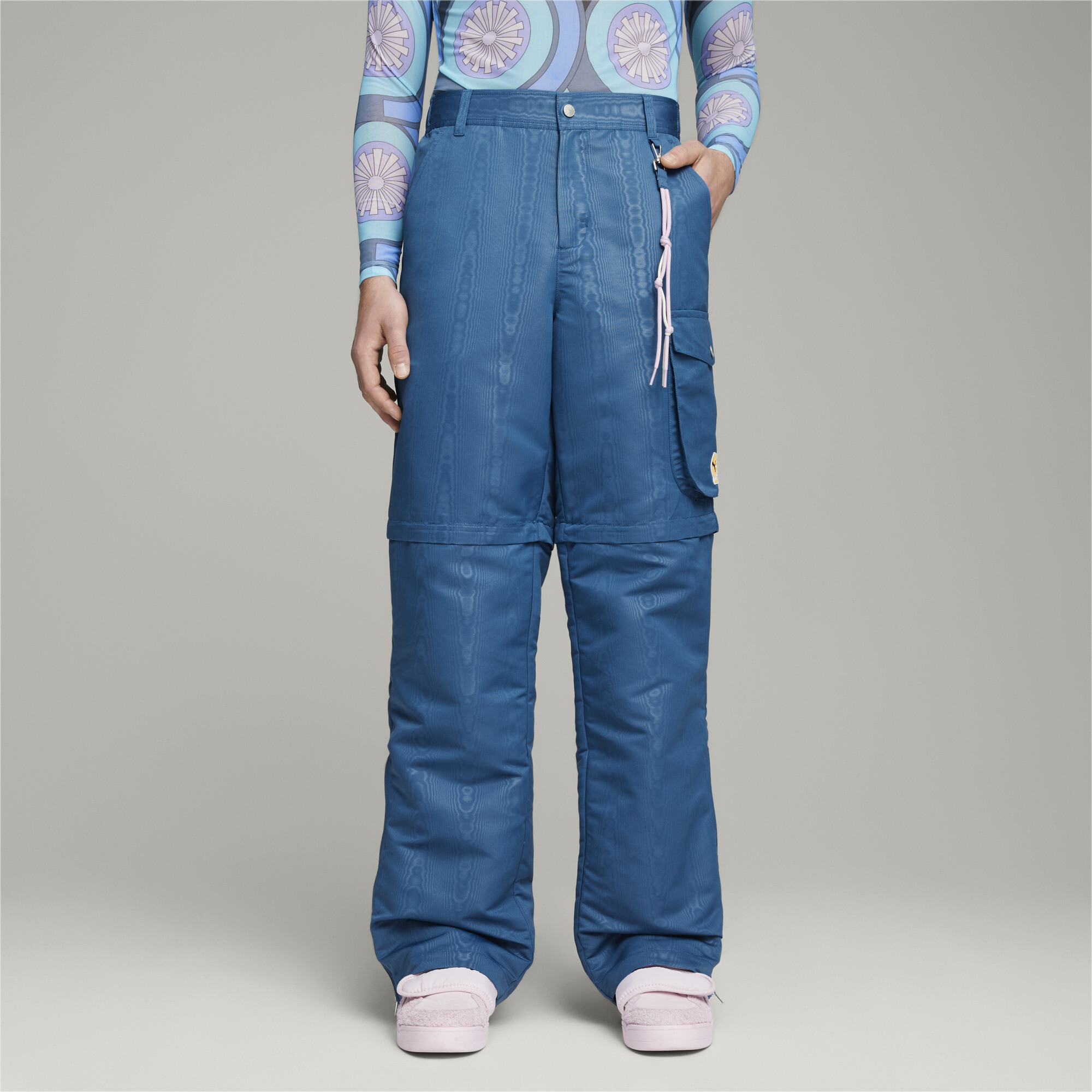 Men's PUMA X PALOMO Pants In 80 - Blue, Size 2XL