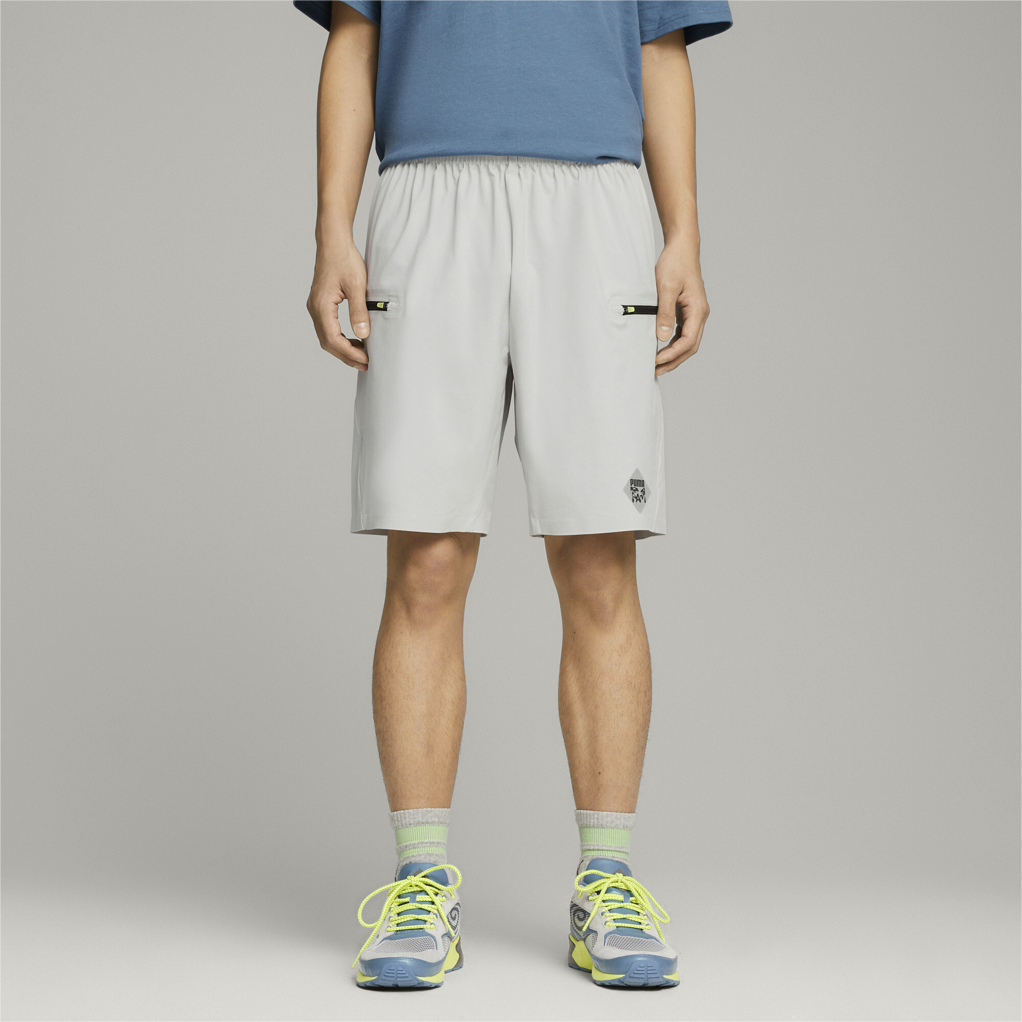 Puma grey shorts sale