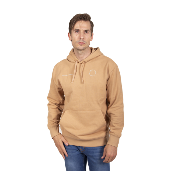Buzo con capucha y logo del equipo para hombre del Porsche Legacy, Dusty Tan, large-ARG