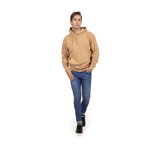 Buzo con capucha y logo del equipo para hombre del Porsche Legacy, Dusty Tan, large-ARG