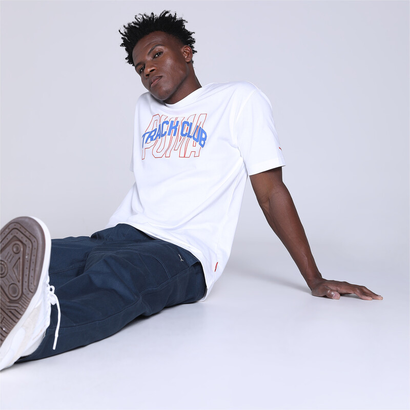 

Men's PUMA Track Meet Graphic Relaxed Fit T-Shirt