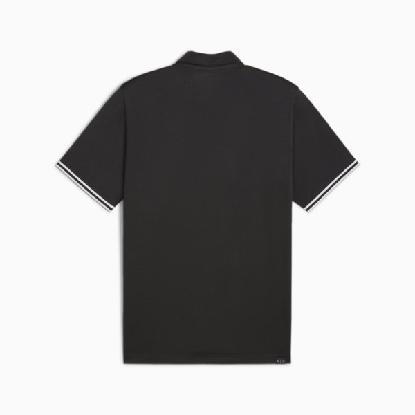 Mattr Track Golf Polo Shirt Men, PUMA Black-Eucalyptus Heather, large-ZAF