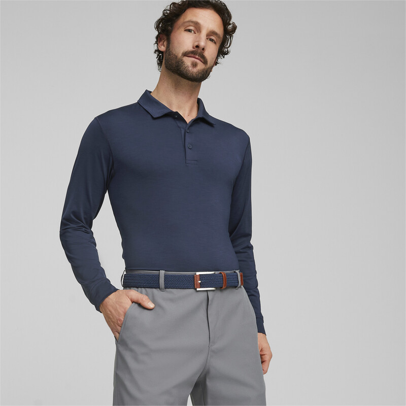 

Men's PUMA YouV Long Sleeve Golf Polo Shirt