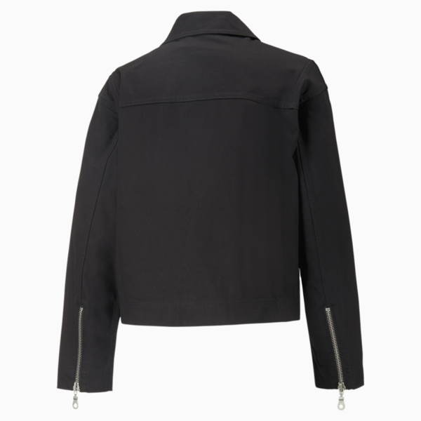 PUMA x THE RAGGED PRIEST Twill Jacket Women, PUMA Black, large-ZAF