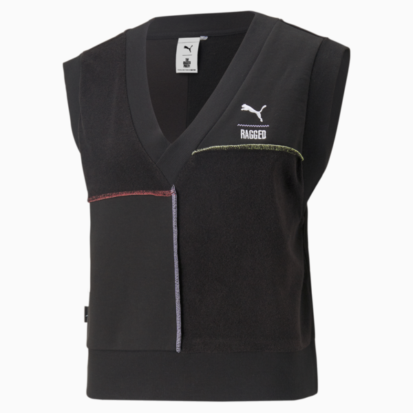 PUMA x The Ragged Priest Vest Women, PUMA Black, large-ZAF