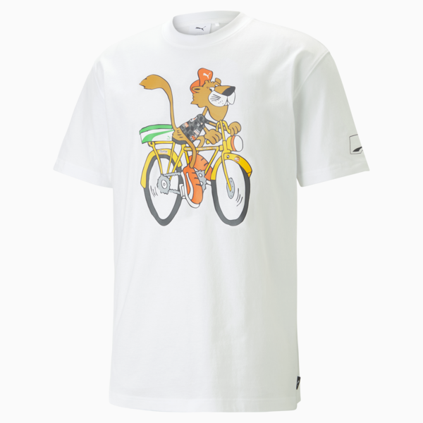 UPTOWN Graphic Tee Men, PUMA White, large-ZAF