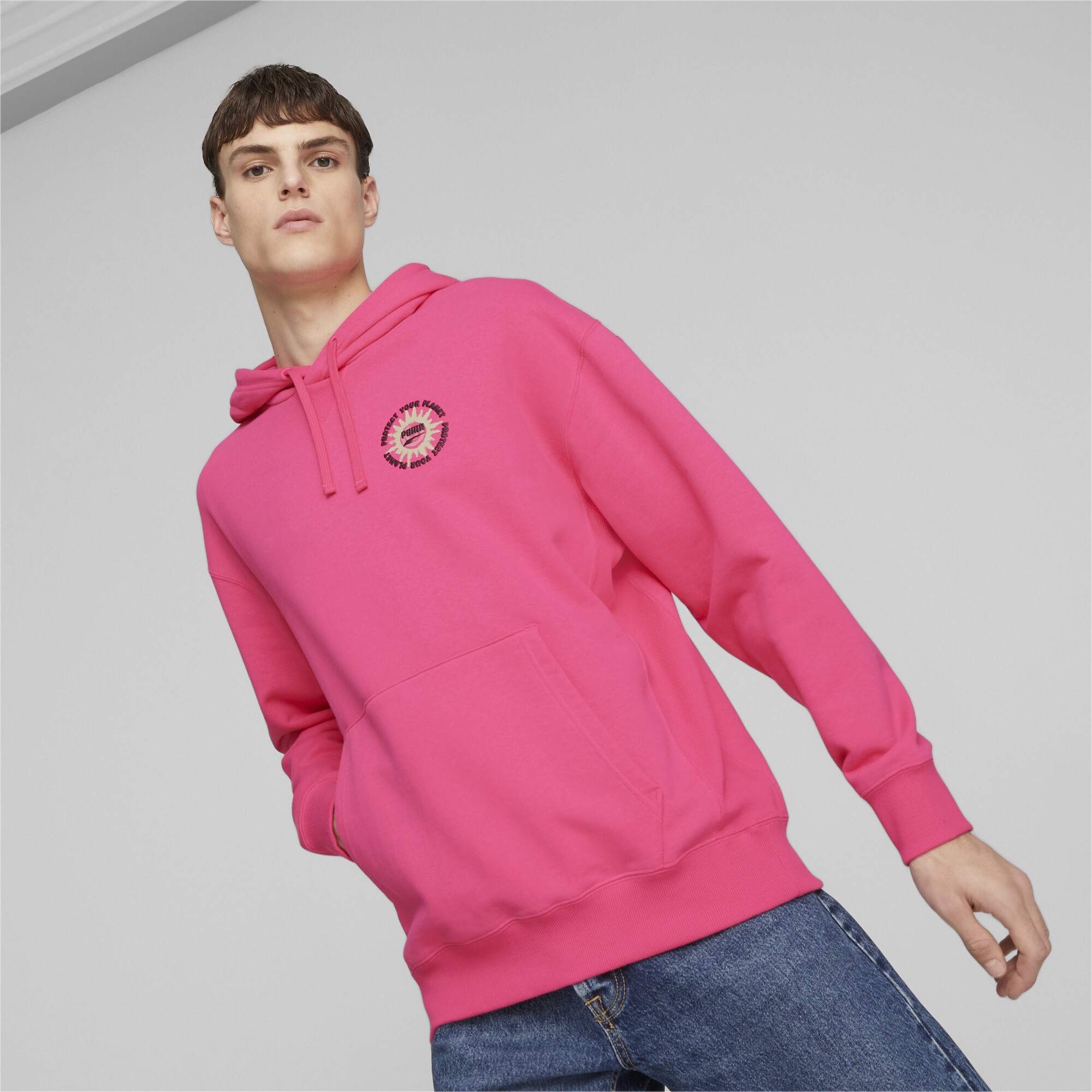 DOWNTOWN Graphic Hoodie Men pink PUMA