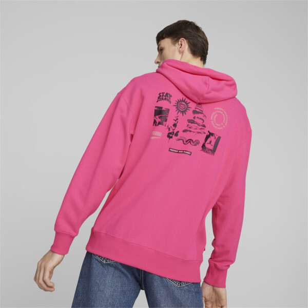 DOWNTOWN Graphic Hoodie Men pink PUMA