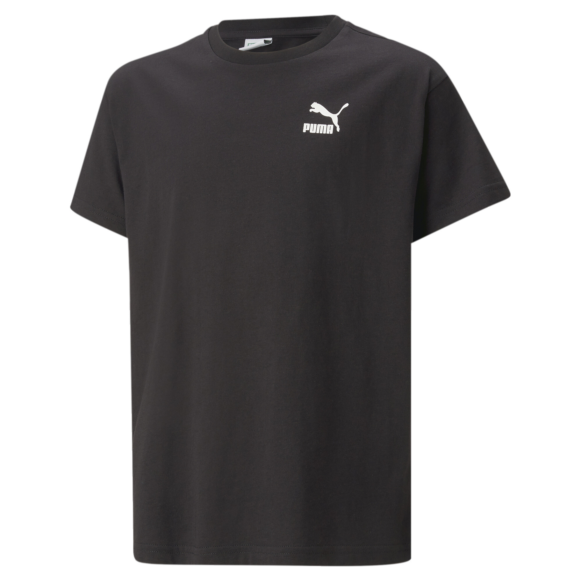 Puma Classics Relaxed Tee Youth, Black, Size 11-12Y, Age