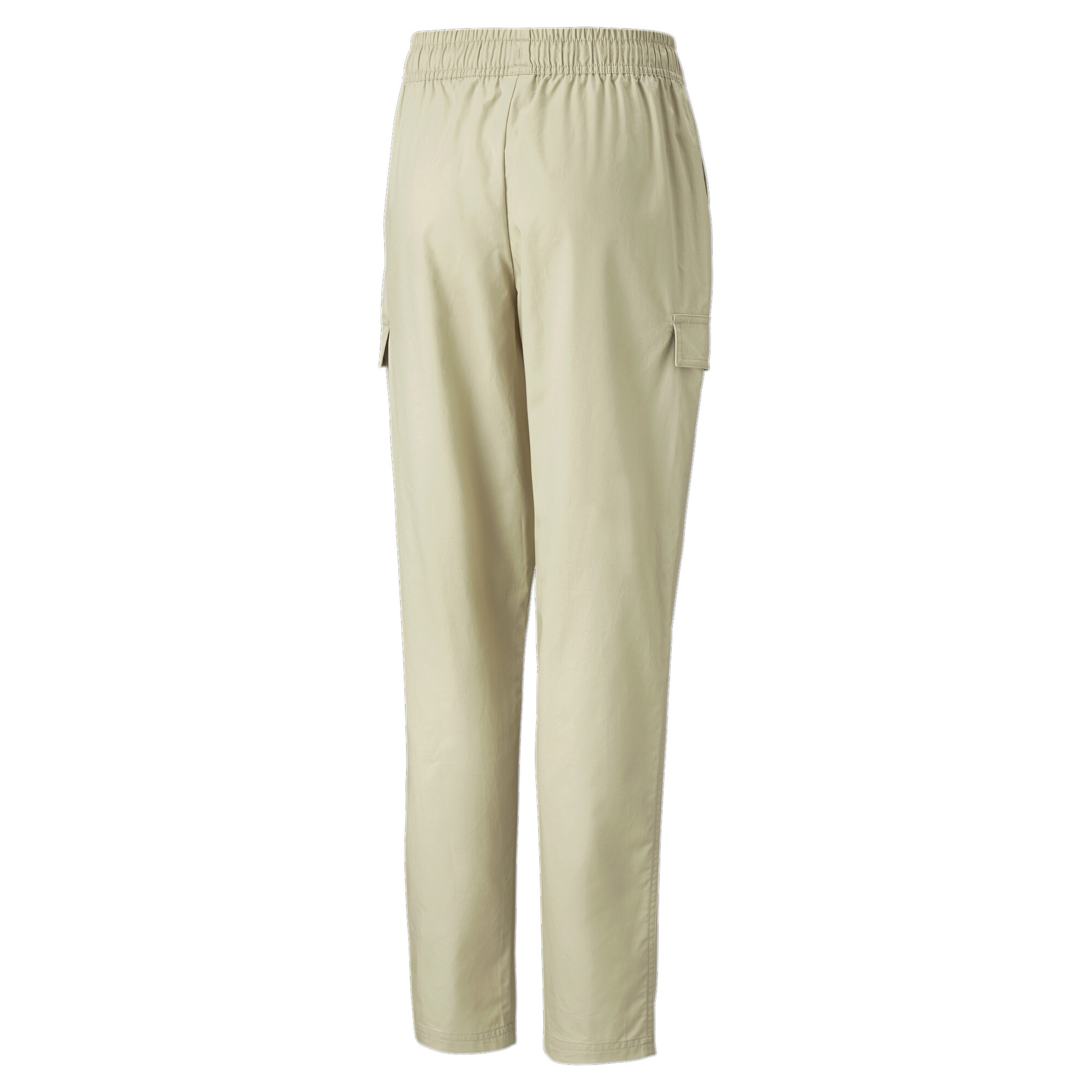 PUMA Classics Woven Sweatpants In Beige, Size 7-8 Youth