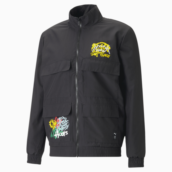 Campera de basketball Keep It Trill para hombre, PUMA Black, large-ARG