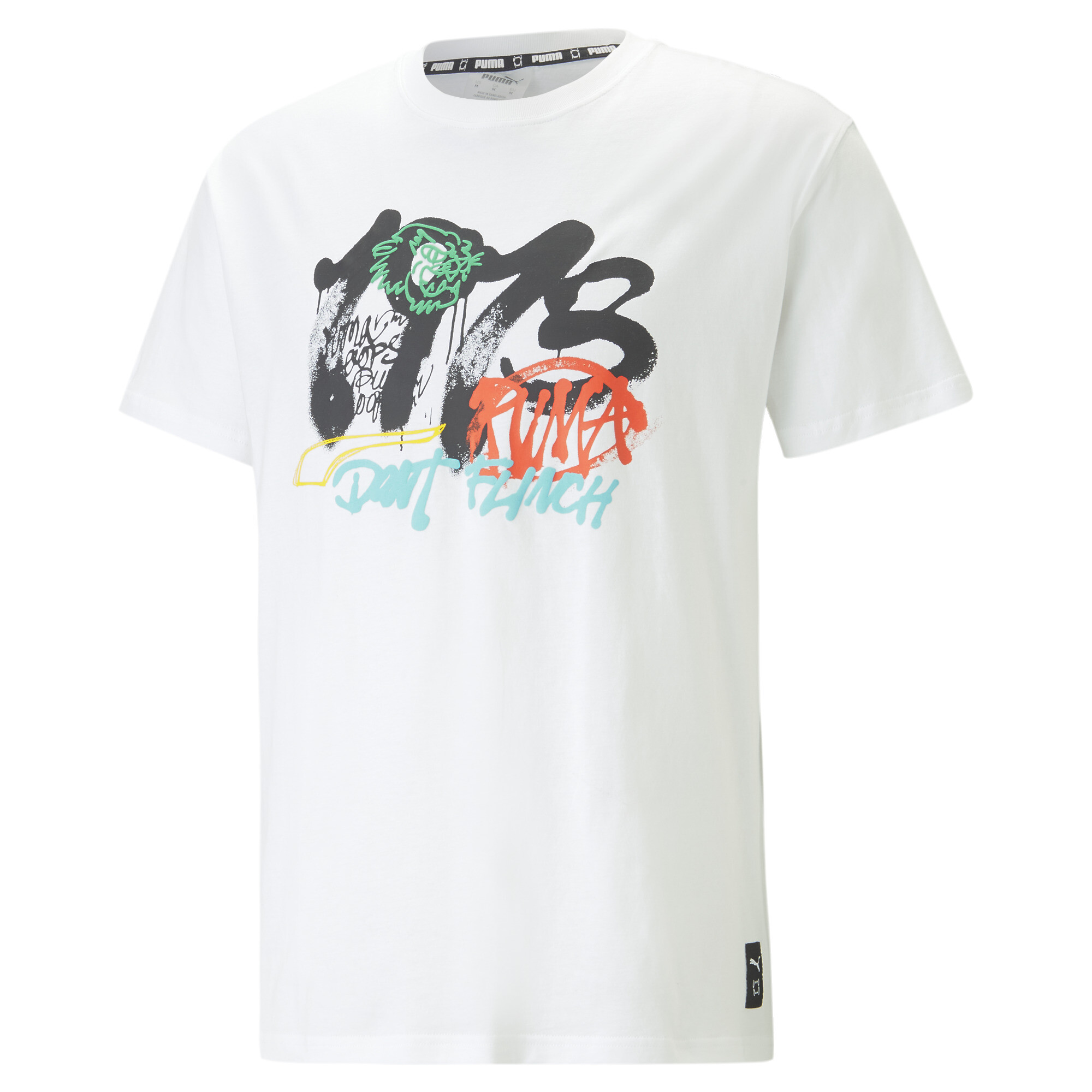 Men's PUMA Showcase Basketball T-Shirt Men In White, Size Small