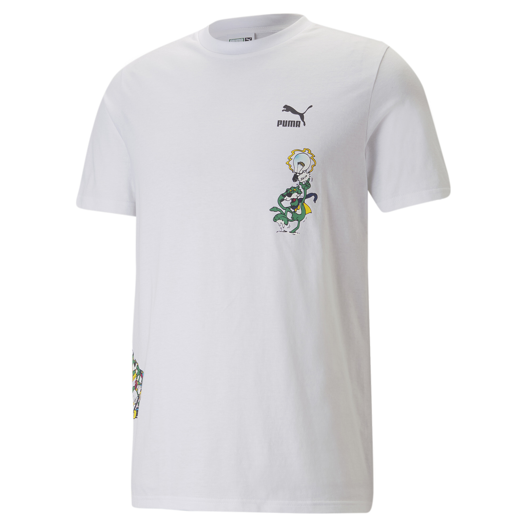 Men's Classics Super PUMA T-Shirt Men In White, Size XS, Cotton