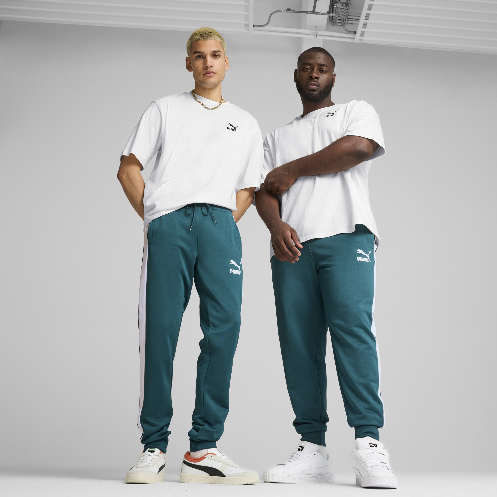 Puma T7 Iconic Trainingshose Herren | Cold Green | Größe: M