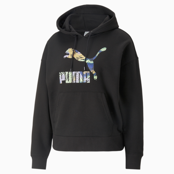 Buzo con capucha para mujer Classics, PUMA Black, large-ARG
