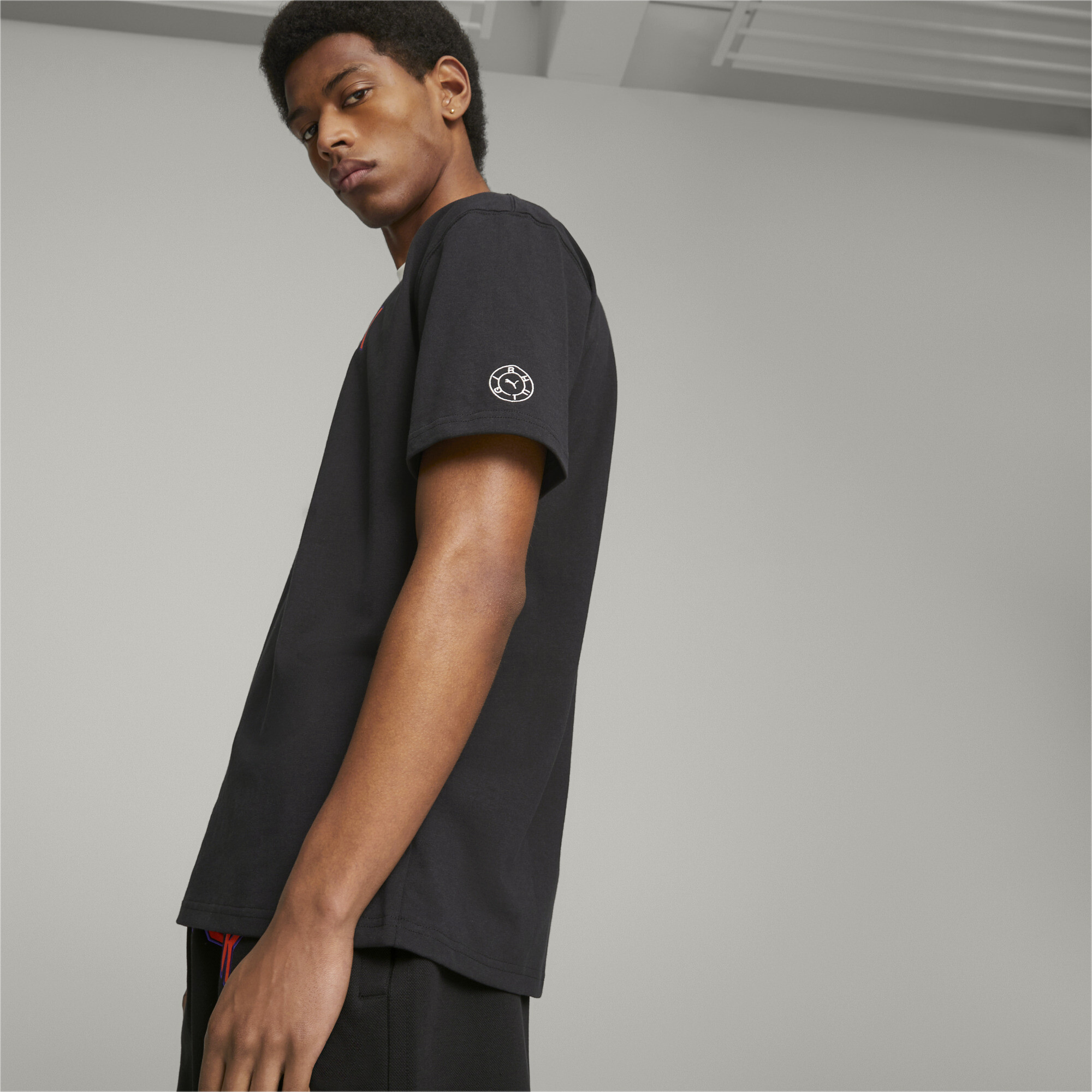 Men's PUMA X RHUIGI Graphic T-Shirt In Black, Size Medium