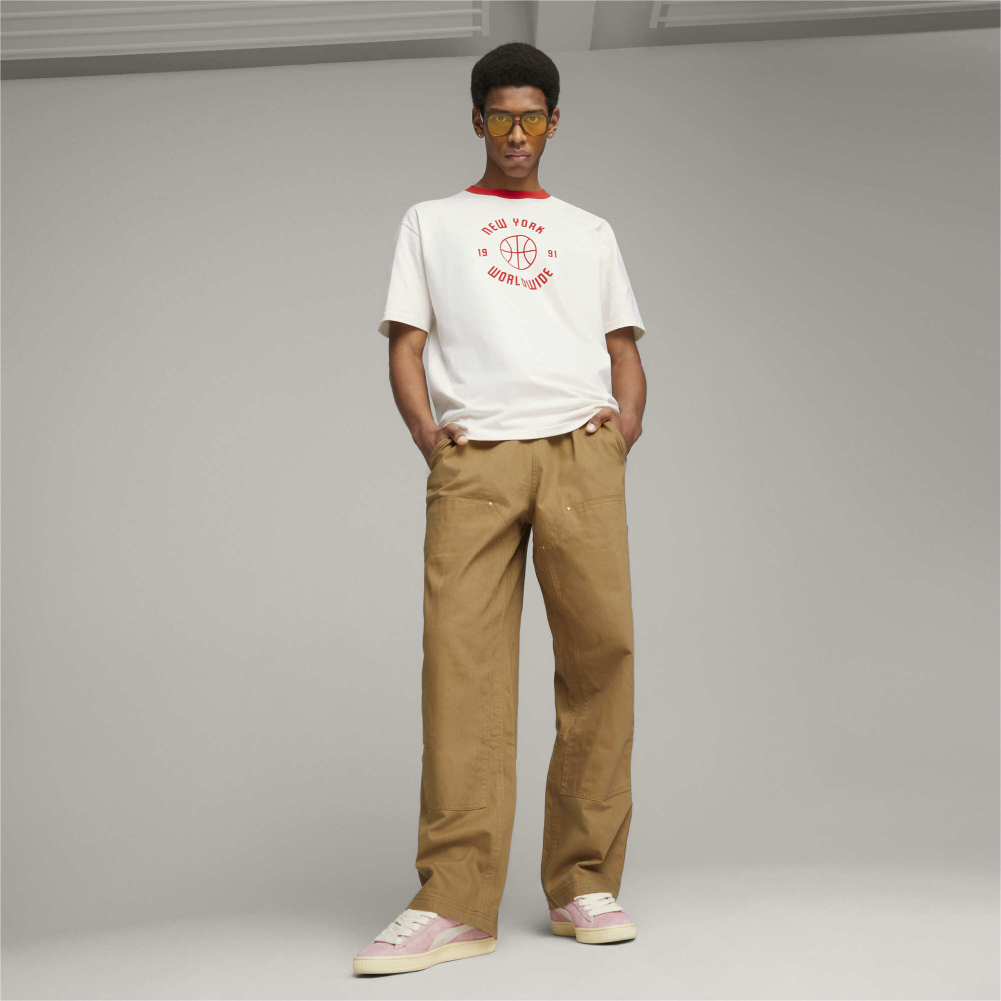 Men's PUMA X RHUIGI Graphic T-Shirt In White, Size XL
