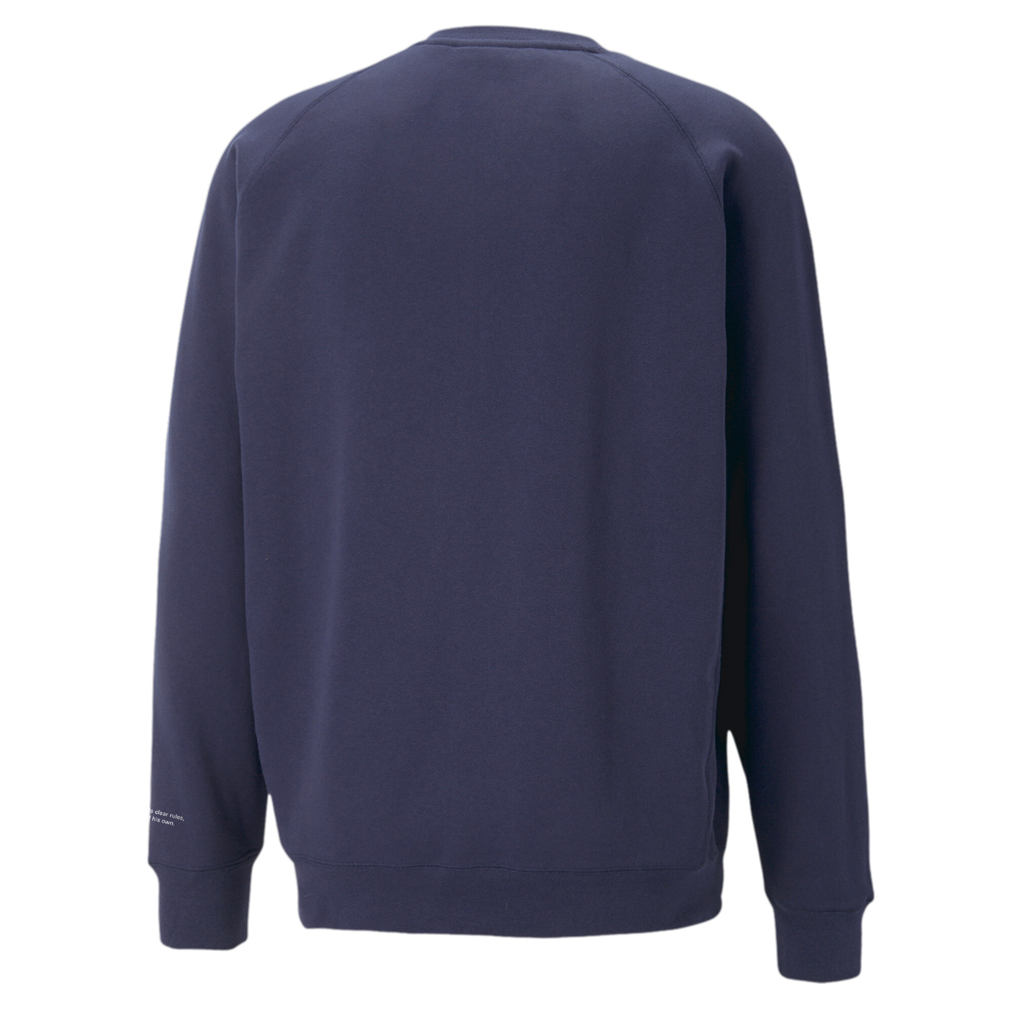 Men's PUMA MMQ Graphic Crewneck Sweatshirt Men In Blue, Size XL