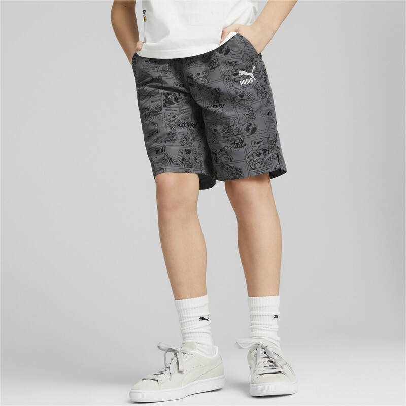 Boys PUMA Classics Super Shorts in Black size 11-12Y