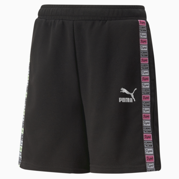 RULEB High Waisted Shorts Youth, PUMA Black, large-ZAF