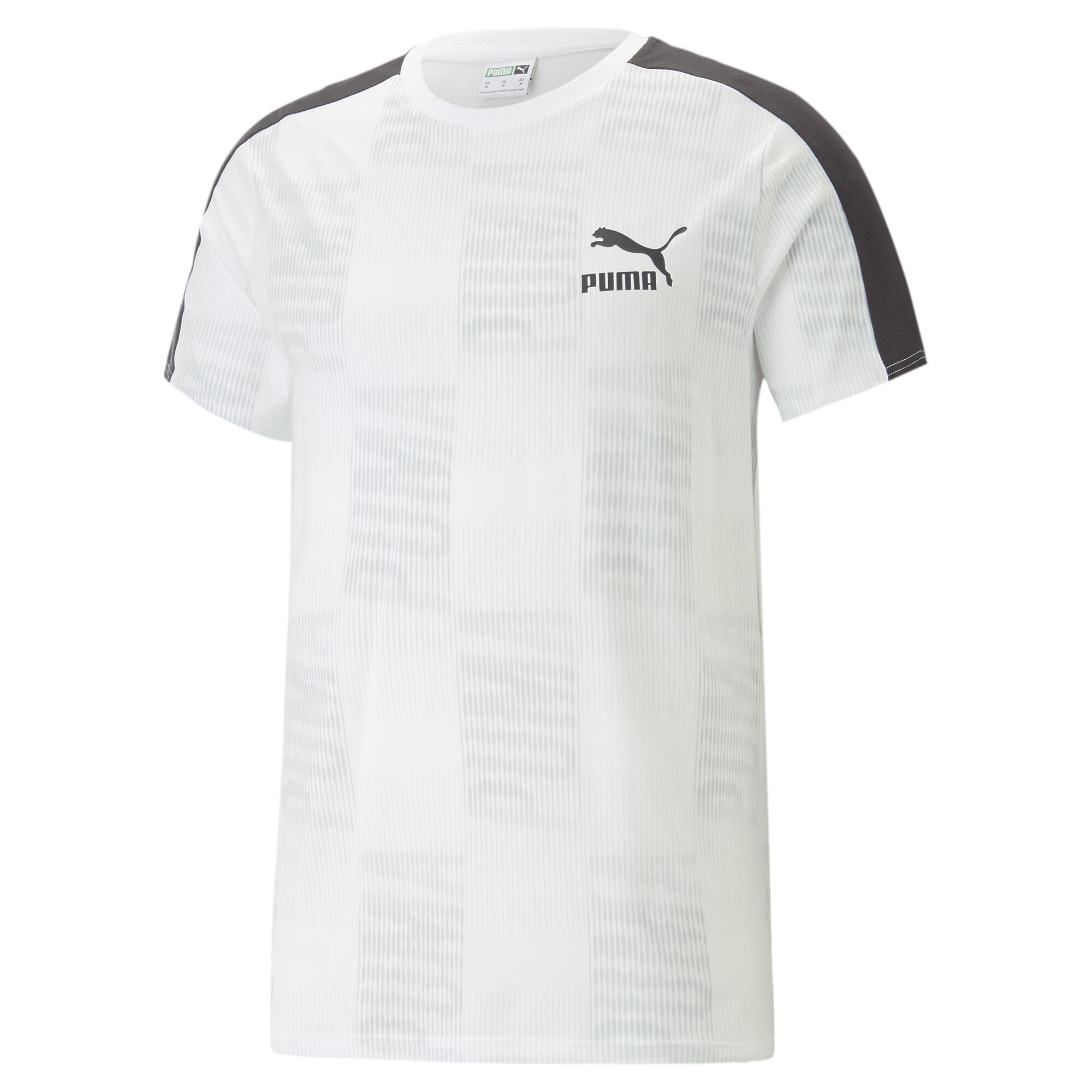 Men's PUMA T7 Sport T-Shirt Men In 20 - White, Size XS