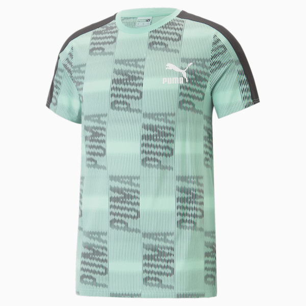 Playera para hombre T7 Sport, Mint-AOP, large-MEX