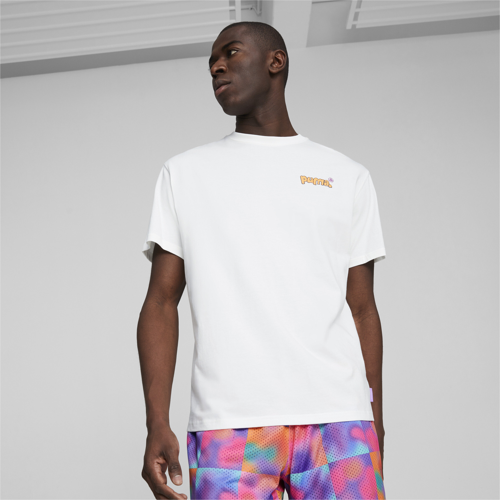 Men's PUMA X 8ENJAMIN Graphic T-Shirt Men In 20 - White, Size XL