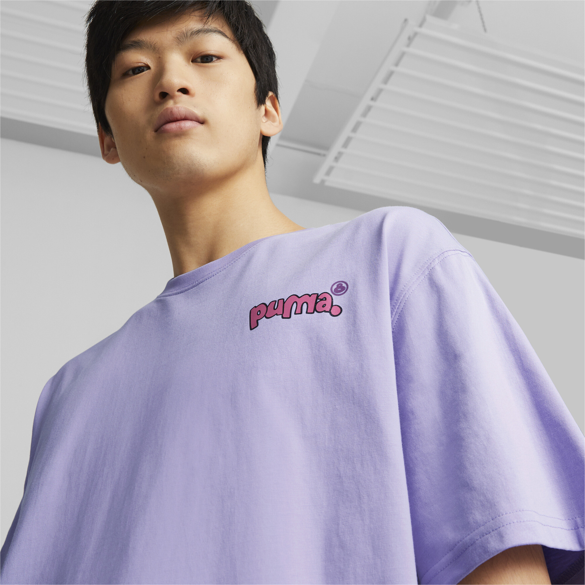 Men's PUMA X 8ENJAMIN Graphic T-Shirt Men In 90 - Purple, Size XL