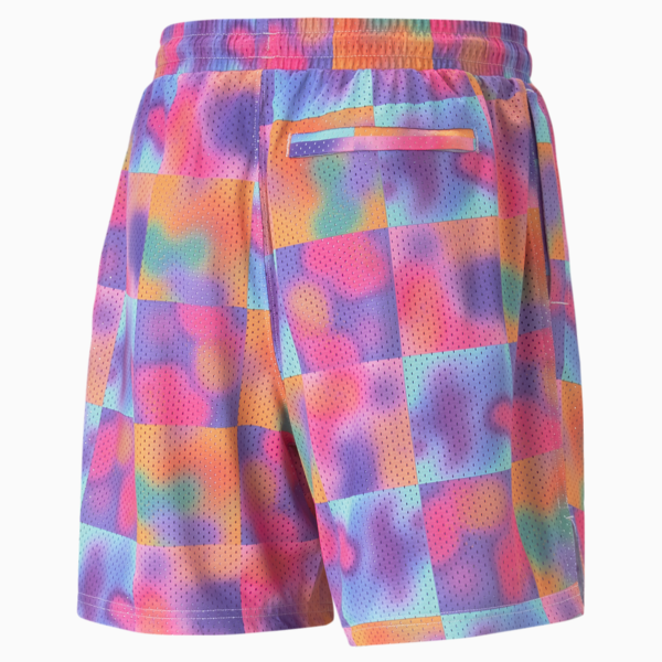 PUMA x 8ENJAMIN Printed Shorts Men, Electric Peppermint, large-ZAF