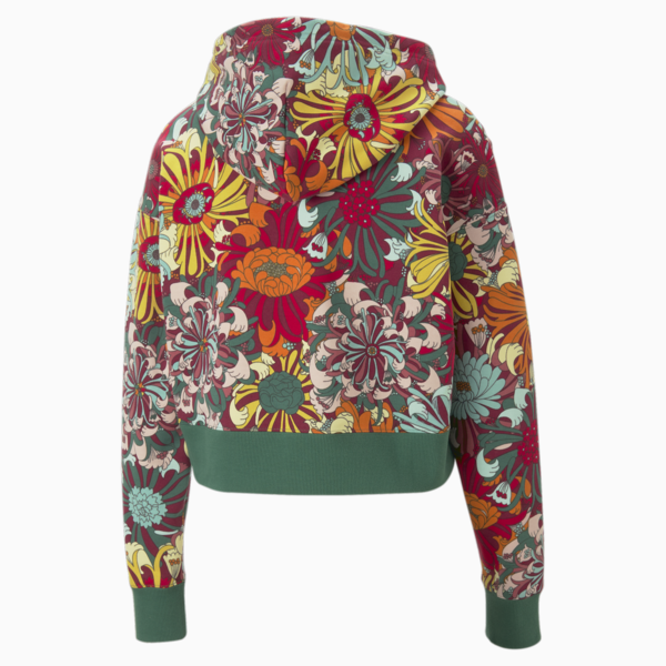 Buzo con capucha estampada PUMA x LIBERTY para mujer, Vine-AOP, large-ARG