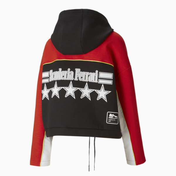PUMA x Scuderia Ferrari x June Ambrose Motorsport Hoodie Women, Rosso Corsa, large-ZAF