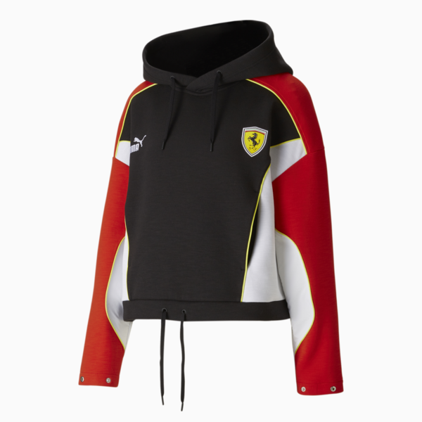 PUMA x Scuderia Ferrari x June Ambrose Motorsport Hoodie Women, Rosso Corsa, large-ZAF