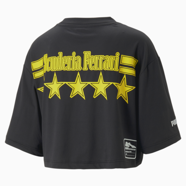 PUMA x Scuderia Ferrari x June Ambrose Motorsport Tee Women, PUMA Black, large-ZAF
