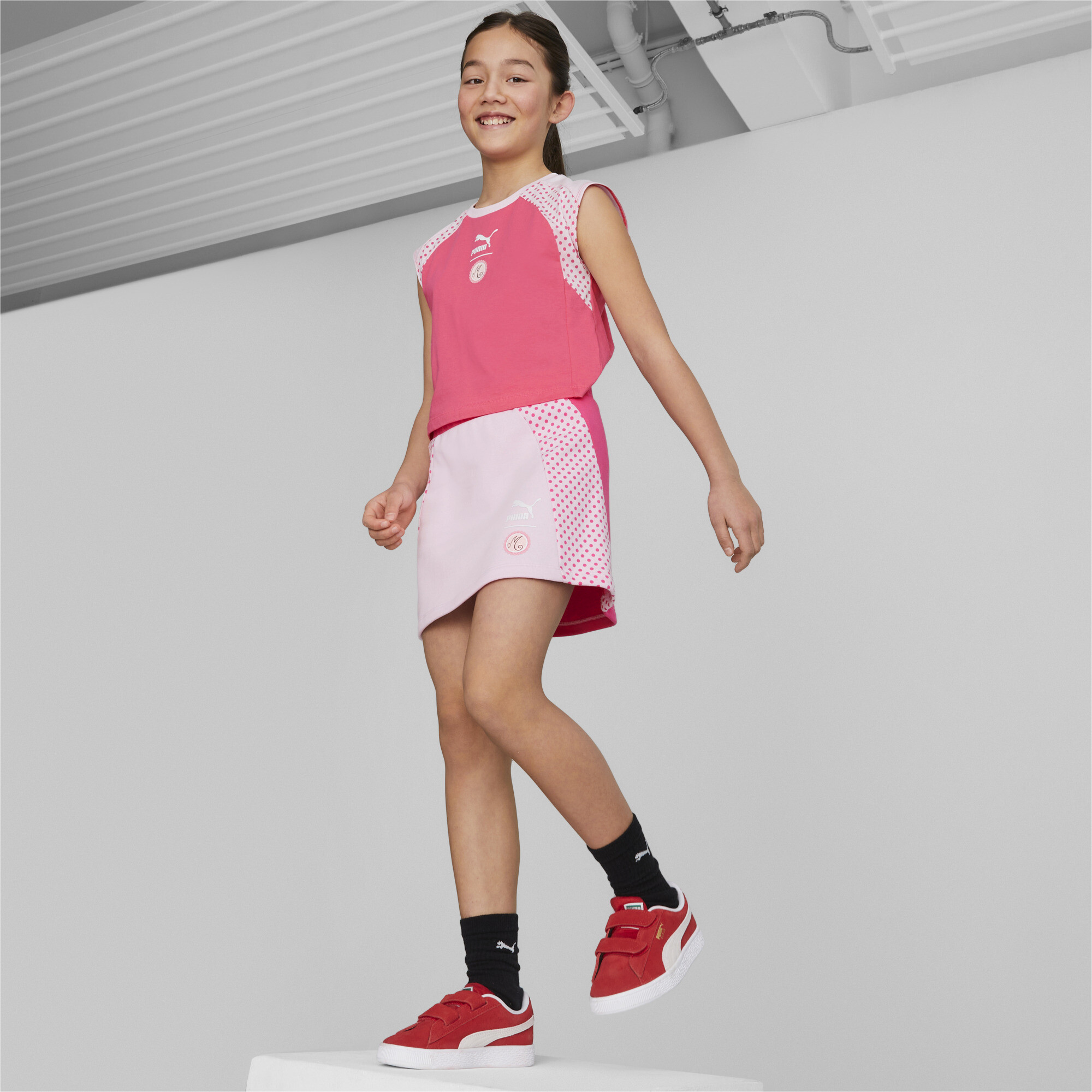 PUMA X MIRACULOUS Skirt In Pink, Size 7-8 Youth